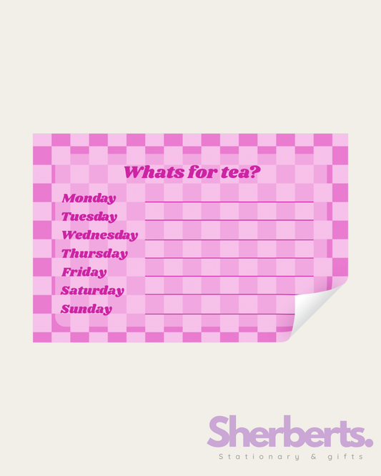 A5 'whats for tea' notepad for fridge
